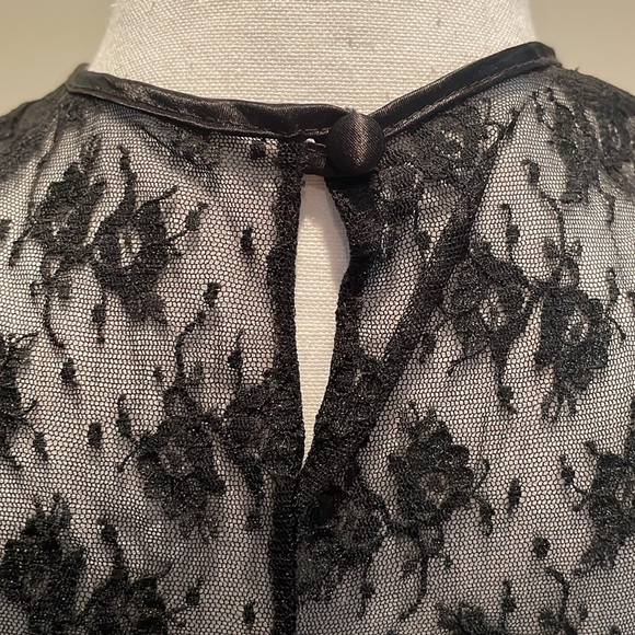Indulgence Black Lace & Silky Top. EUC - Picture 4 of 6